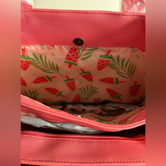 LUG MATTE LUXE TEMPO TOTE WATERMELON ICEPOP NWT - Picture 3 of 6